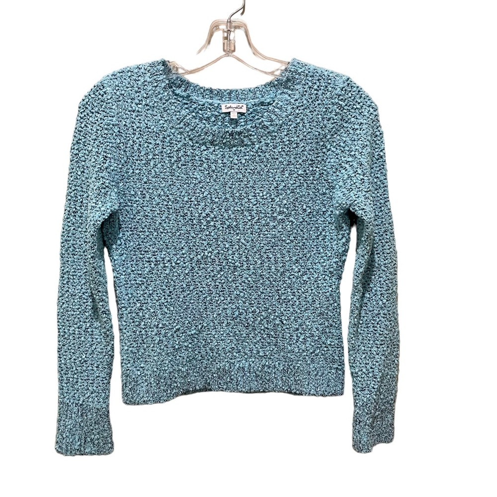 Splendid Popcorn Textured Knit Sweater Light Blue Girl’s Size 12